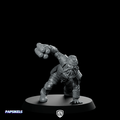 Cyber Dwarf Alchemist 2 Miniature Sci - Fi Chemist - Papsikels Miniatures - We Print Miniatures