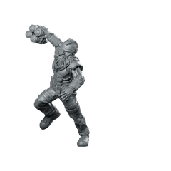 Cyber Dwarf Alchemist 3 Miniature Sci - Fi Chemist - Papsikels Miniatures - We Print Miniatures