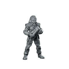 Cyber Dwarf Alchemist Miniature Sci - Fi Chemist - Papsikels Miniatures - We Print Miniatures