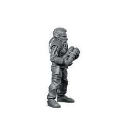 Cyber Dwarf Alchemist Miniature Sci - Fi Chemist - Papsikels Miniatures - We Print Miniatures