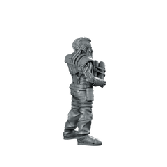 Cyber Dwarf Alchemist Miniature Sci - Fi Chemist - Papsikels Miniatures - We Print Miniatures