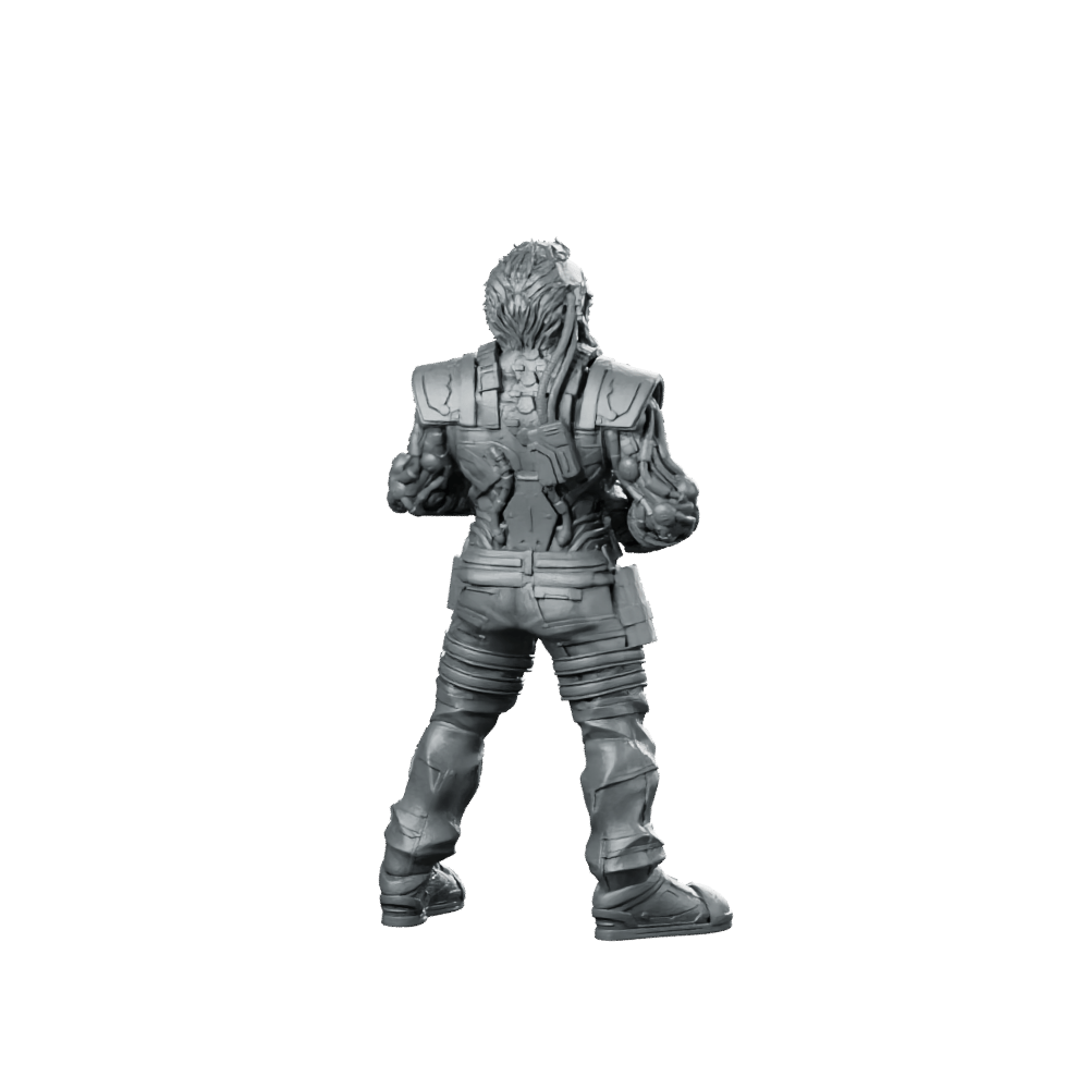 Cyber Dwarf Alchemist Miniature Sci - Fi Chemist - Papsikels Miniatures - We Print Miniatures