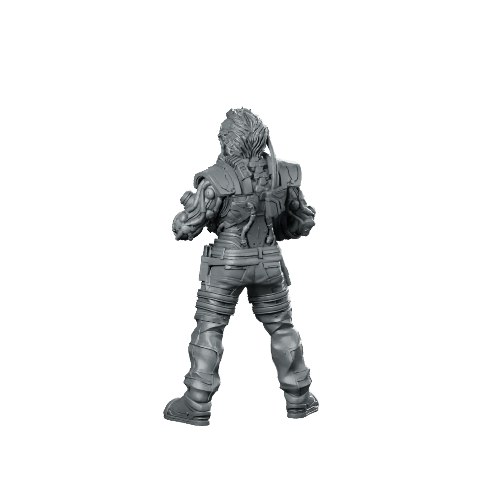 Cyber Dwarf Alchemist Miniature Sci - Fi Chemist - Papsikels Miniatures - We Print Miniatures