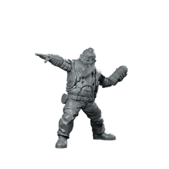 Cyber Dwarf Thrower 1 Miniature Sci - Fi Grenadier - Papsikels Miniatures - We Print Miniatures