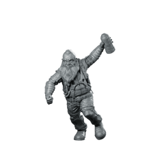 Cyber Dwarf Thrower 2 Miniature Sci - Fi Grenadier - Papsikels Miniatures - We Print Miniatures