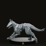 Cyber Hound Running Miniature - We Print Miniatures