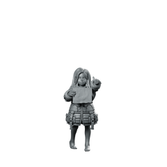 Cyber Lunar Android 2 Sci Fi Civilian Miniature 360 Spin 01