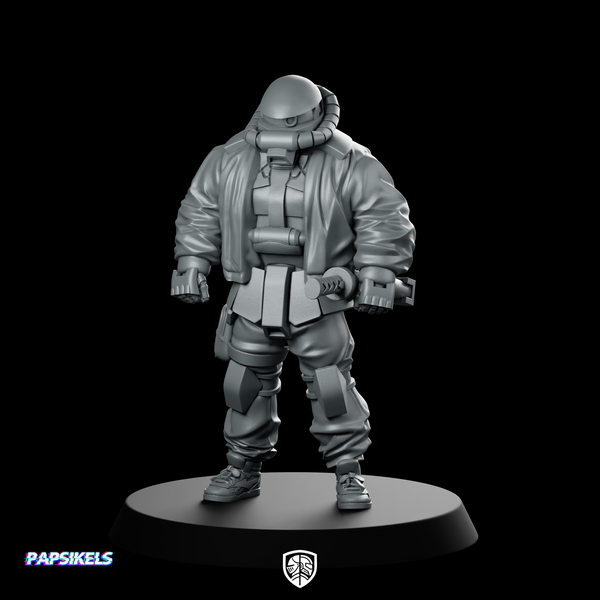 Cyber Mecha Street Punk Kuza 1 Miniature Brawler