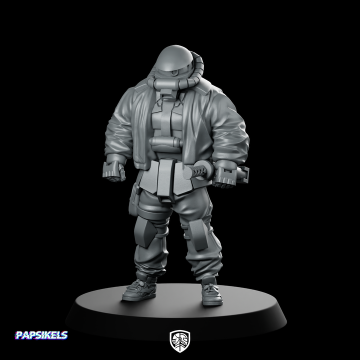 Cyber ​​Mecha Street Punk Kuza 1 Miniatur