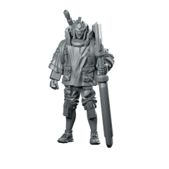 Cyber Mecha Street Punk Rx 78 2 3 - Papsikels Miniatures - We Print Miniatures