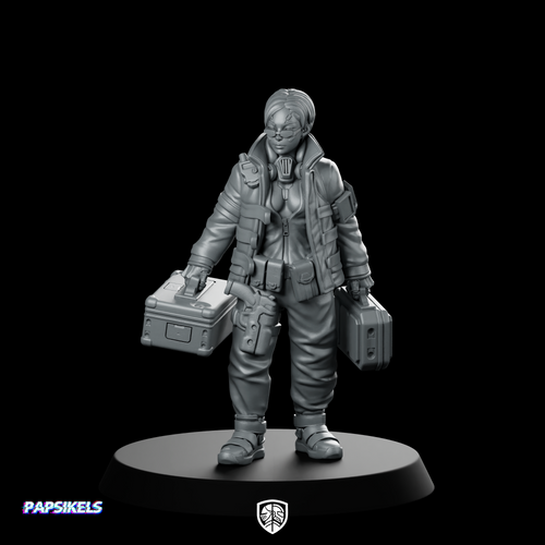 Cyber Medic Jalice Parabyum Miniature Sci-Fi Resin