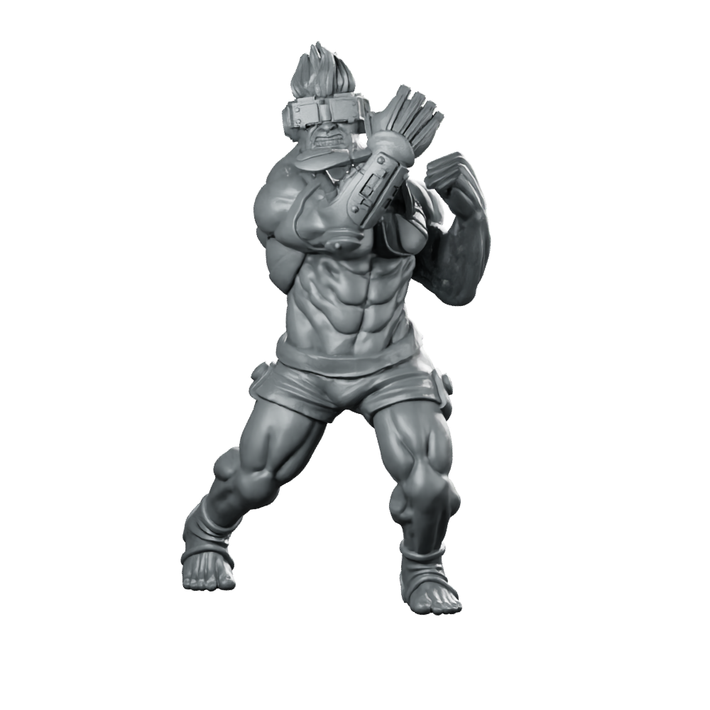 Cyber Mma Fighter Andy Kotur Cyber Brawler Miniature 360 Spin 01