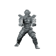 Cyber Mma Fighter Doll Sim Visor Brawler Miniature 360 Spin 01