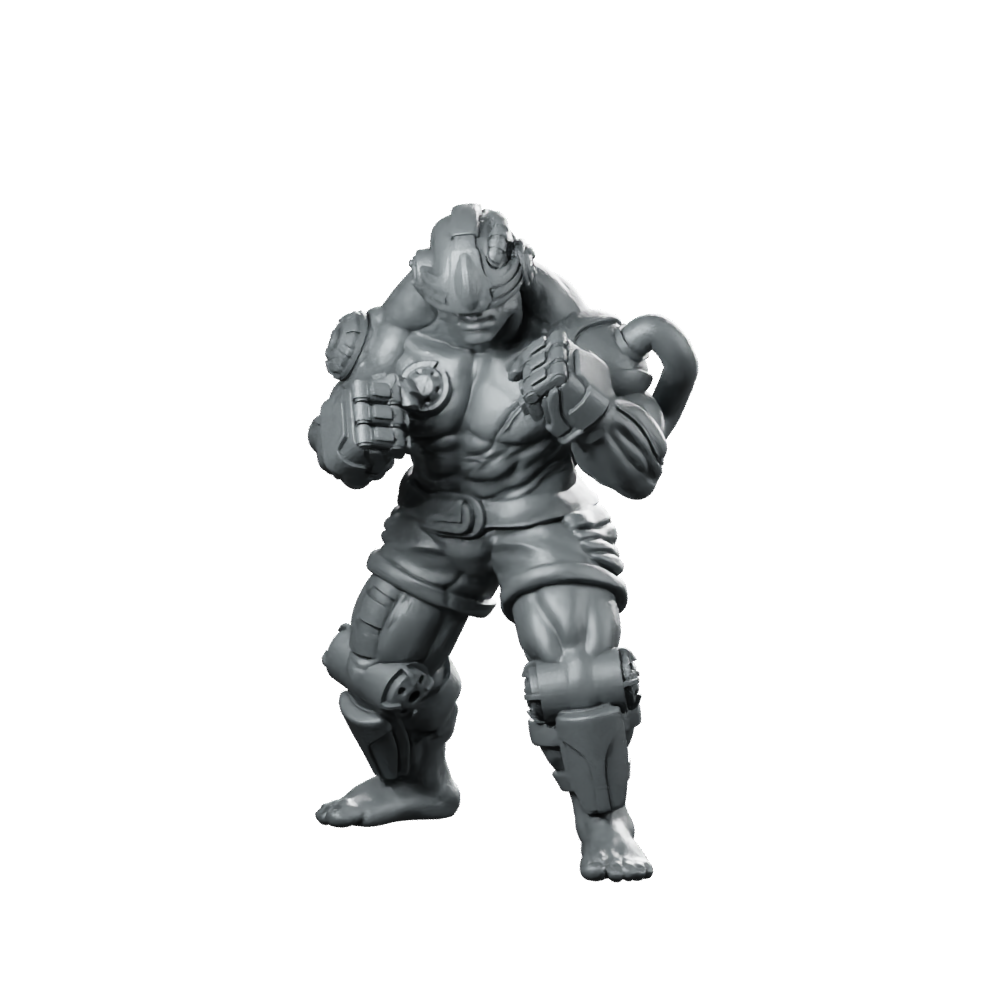 Cyber Mma Fighter Gregor Mac Konor Cyber Miniature 360 Spin 01
