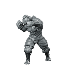 Cyber Mma Fighter Randy Orkloin Cyborg Brawler Miniature 360 Spin 01