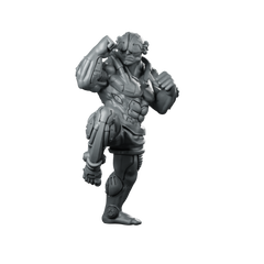 Cyber Mma Fighter Zagat Cyborg Fighter Miniature 360 Spin 01