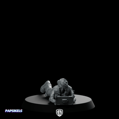 Cyber Nethacker Jina Lee Miniature Cyberpunk Netrunner Spy - Papsikels Miniatures - We Print Miniatures