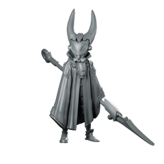 Cyber Silksong Miniature Cybernetic Cloaked Swordfighter Assassin - Papsikels Miniatures - We Print Miniatures