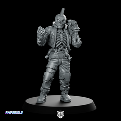 Cyber Skelepunk Menandro Punk Skeleton Cyborg