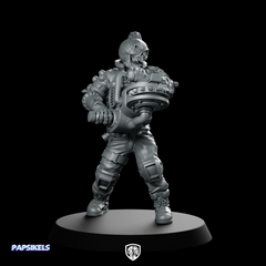 Cyber Skelepunk Numberto Cyborg Heavy Gunner
