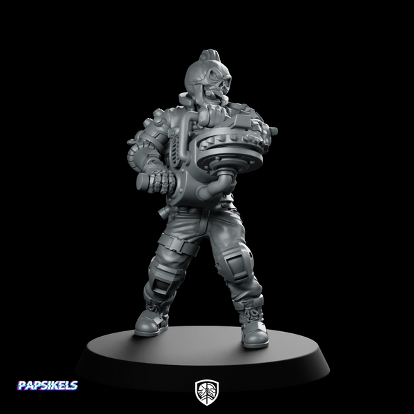 Cyber Skelepunk Numberto Cyborg Heavy Gunner