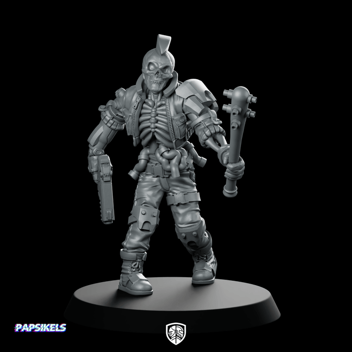 Cyber Skelepunk Rikardo Esbirro Esqueleto Punk