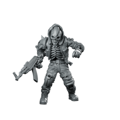 Cyber Skelethug Kimpoy Skull Raider Miniature 360 Spin 01