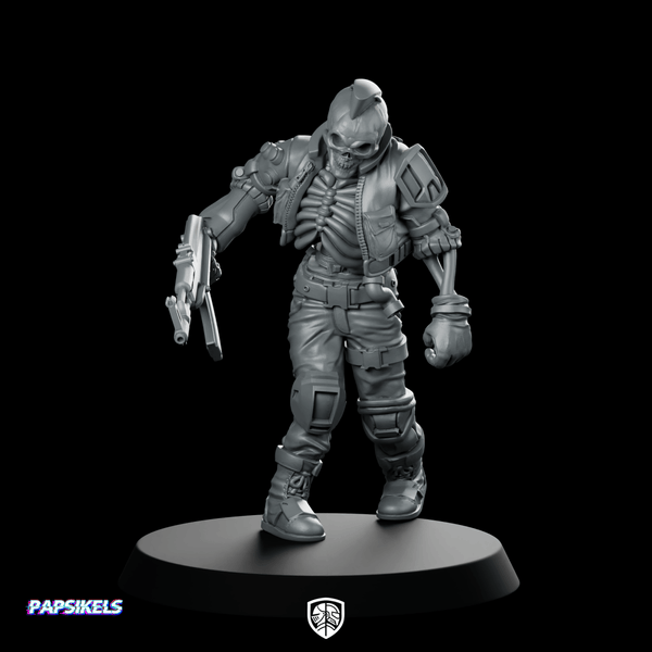 Cyber Skelethug Lito Undead Trooper - Papsikels Miniatures - We Print Miniatures