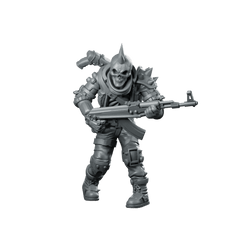 Cyber Skelethug Temyong Punk Skull Trooper - Papsikels Miniatures - We Print Miniatures