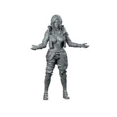 Cyber Sorceress Triss No Magic Cyber Operative Miniature 360 Spin 01