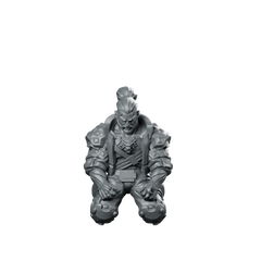 Cyber Witcher Meditating Captive Miniature 360 Spin 01