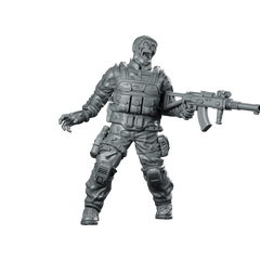 Cyber Zombie Swat Miniature Miniature 360 Spin 01