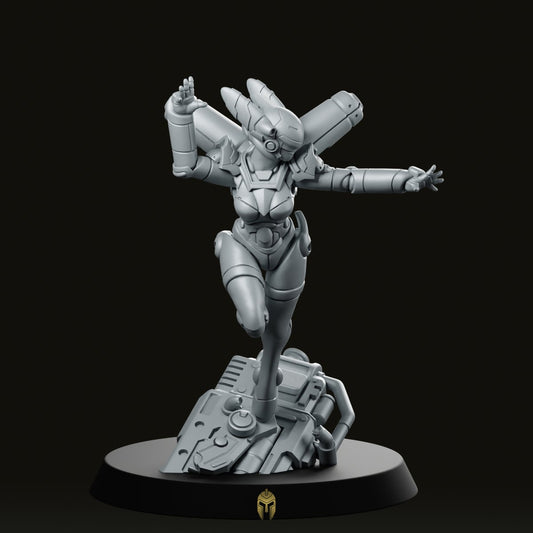 Cyberbabe Aiah Miniature - We Print Miniatures