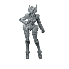 Cyberbabe Colette Miniature Cyberpunk Android Female Character Miniature 360 Spin 01