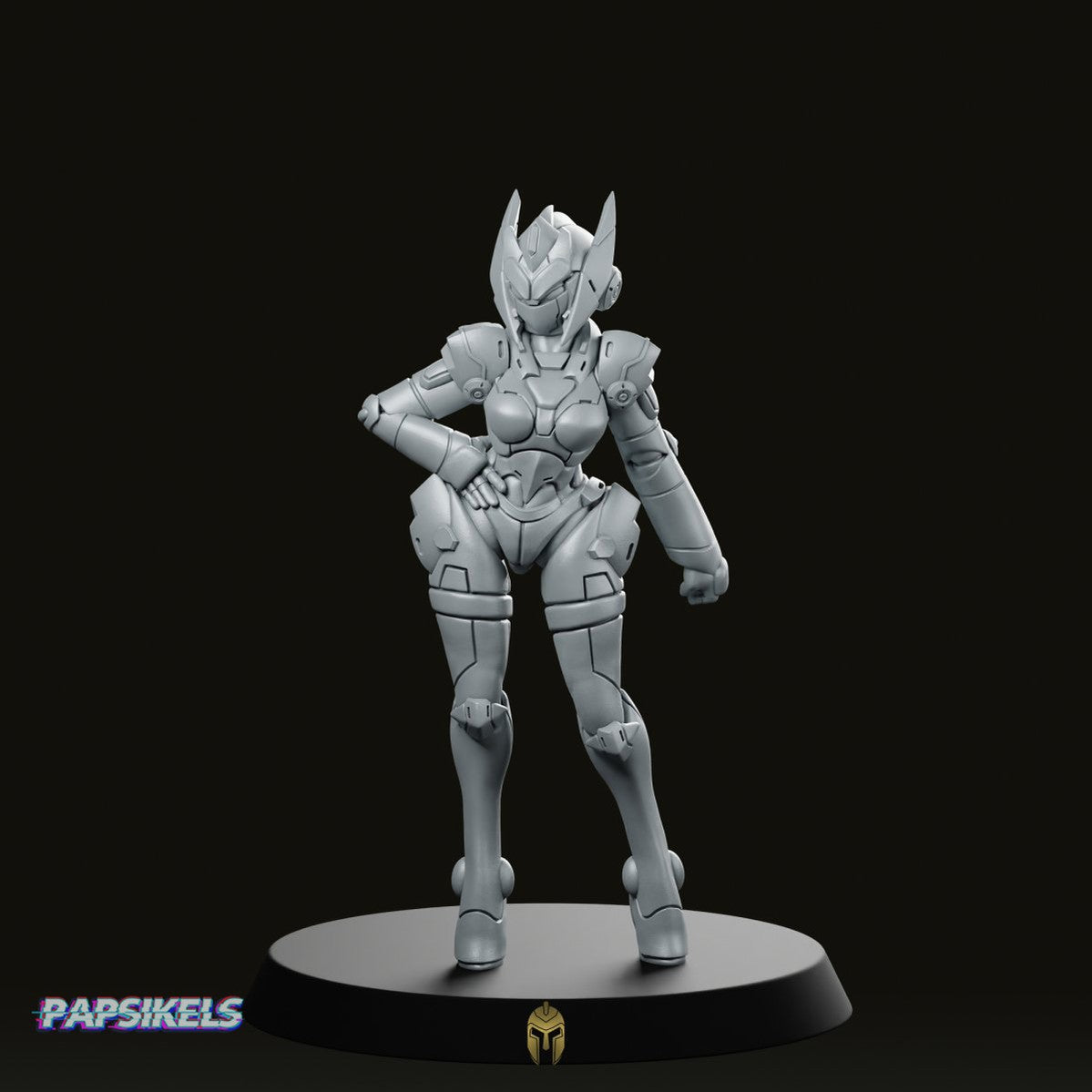 Cyberbabe Colette Miniature - Papsikels Miniatures - We Print Miniatures