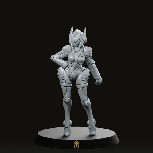 Cyberbabe Colette Miniature - Papsikels Miniatures - We Print Miniatures