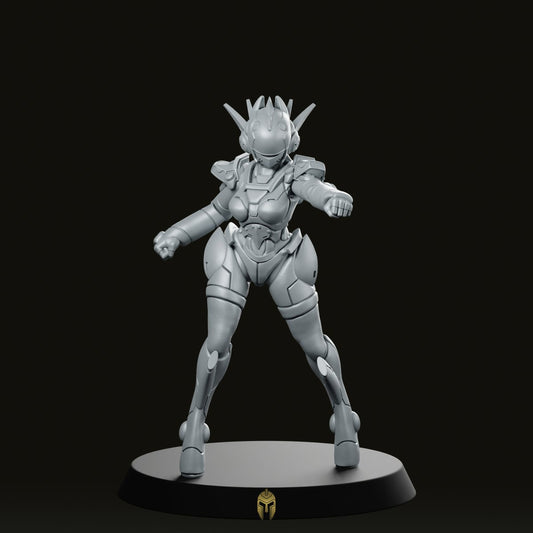 Cyberbabe Joanna Miniature - Papsikels Miniatures - We Print Miniatures