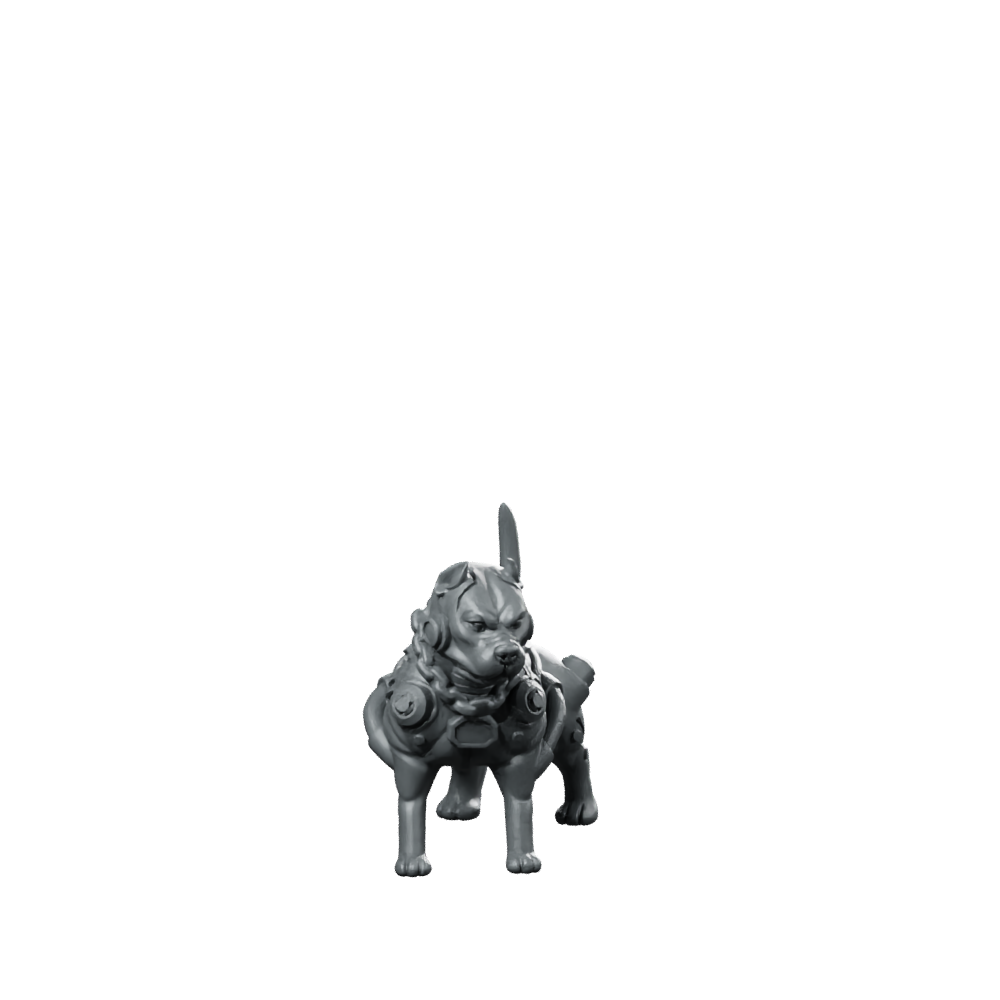 Whedge Dog CyberDog Pet Miniature Armoured K9 Sci-Fi Miniature 360 Spin 01