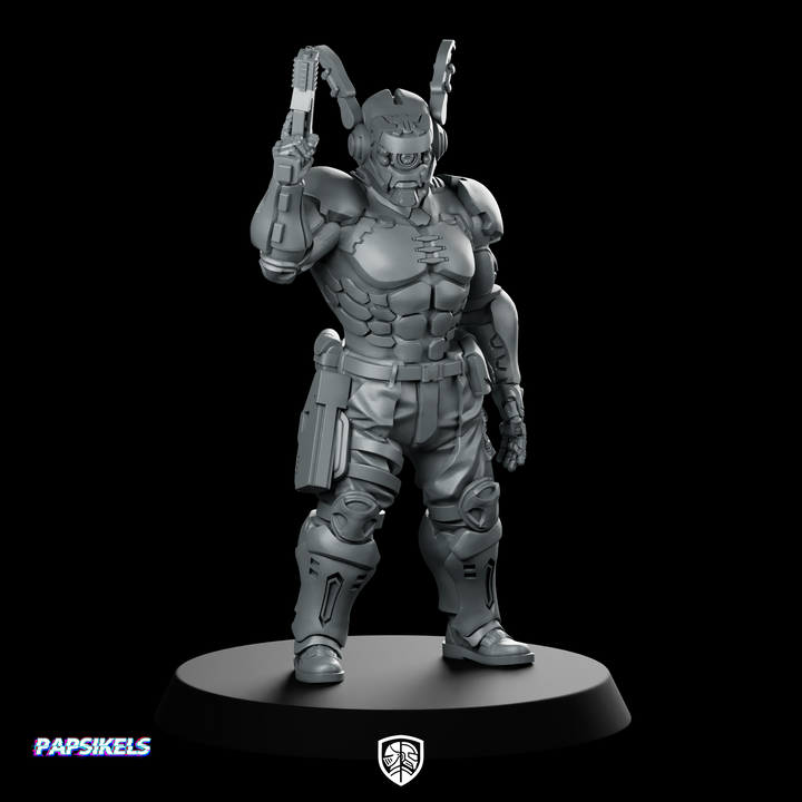 Kybernetischer SWAT-Offizier Miniatur