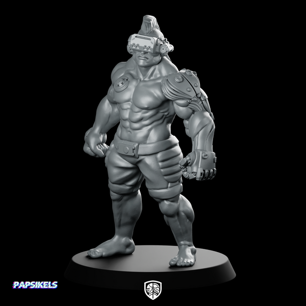 Cyberpunk Male Mma Gangmember No Jacket Cyborg