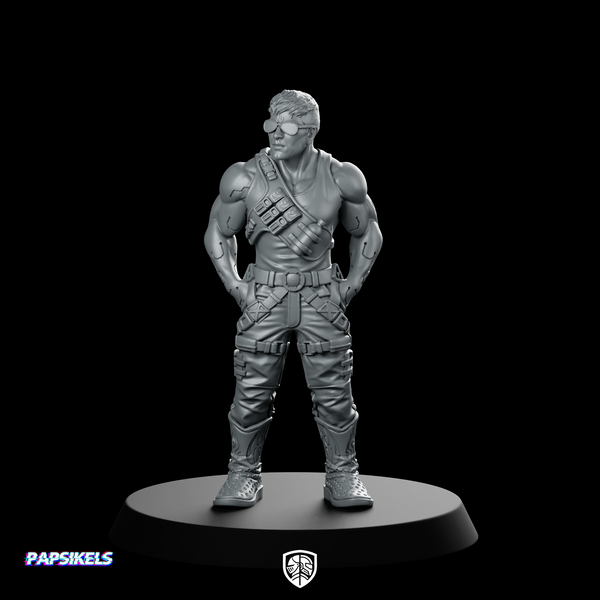 Cyberpunk Male P Nomad Tanktop Standby Cyborg