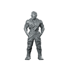 Cyberpunk Male P Nomad Tanktop Standby Cyborg Miniature 360 Spin 01