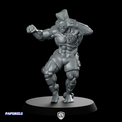 Cyberpunk Muay Thai Fighter Cyborg Brawler