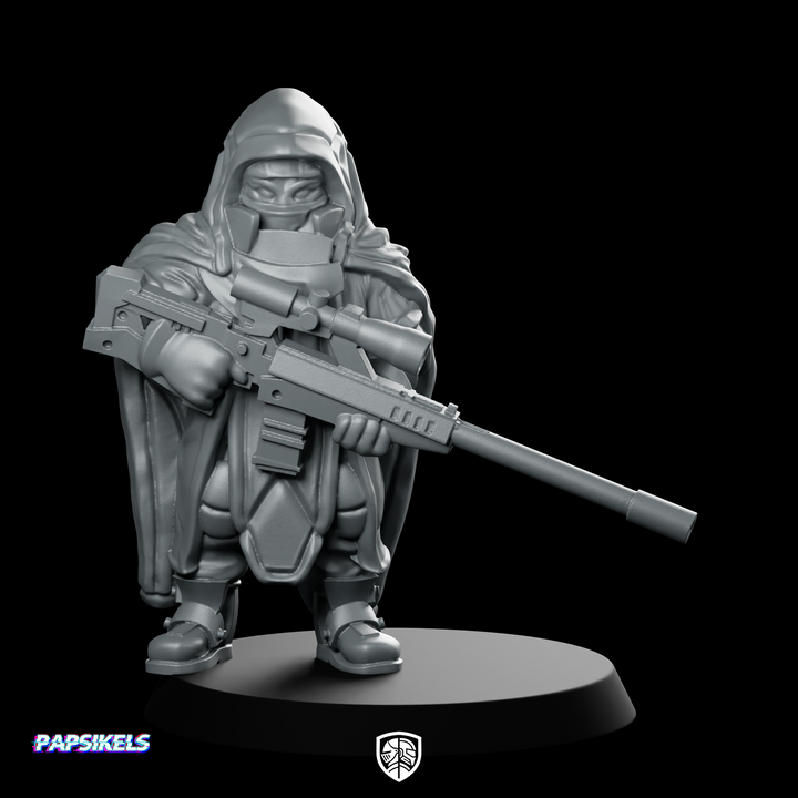 Cyberpunk Poncho Sniper Hooded Sniper Operative