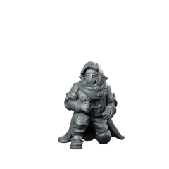 Cyberpunk Shadow Spy Desert Scout Miniature 360 Spin 01