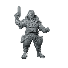 Cyberpunk Smuggler Basic Tech Specialist Operative Miniature 360 Spin 01