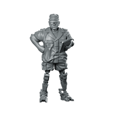Cyborg Colonial Marshal 2 Miniature Sci - Fi Commander - Papsikels Miniatures - We Print Miniatures