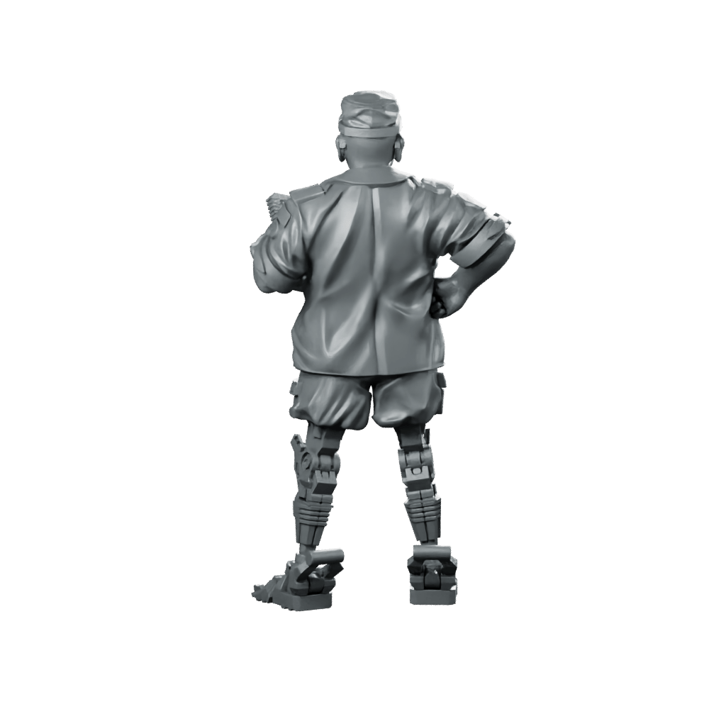 Cyborg Colonial Marshal 2 Miniature Sci - Fi Commander - Papsikels Miniatures - We Print Miniatures