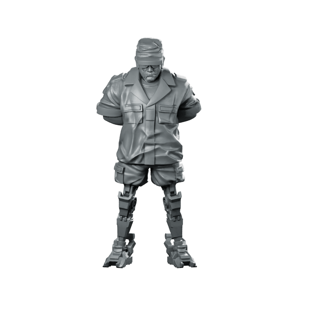 Cyborg Colonial Marshal 2 Miniature Sci - Fi Commander - Papsikels Miniatures - We Print Miniatures