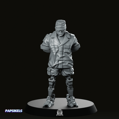 Cyborg Colonial Marshal Miniature - Papsikels Miniatures - We Print Miniatures